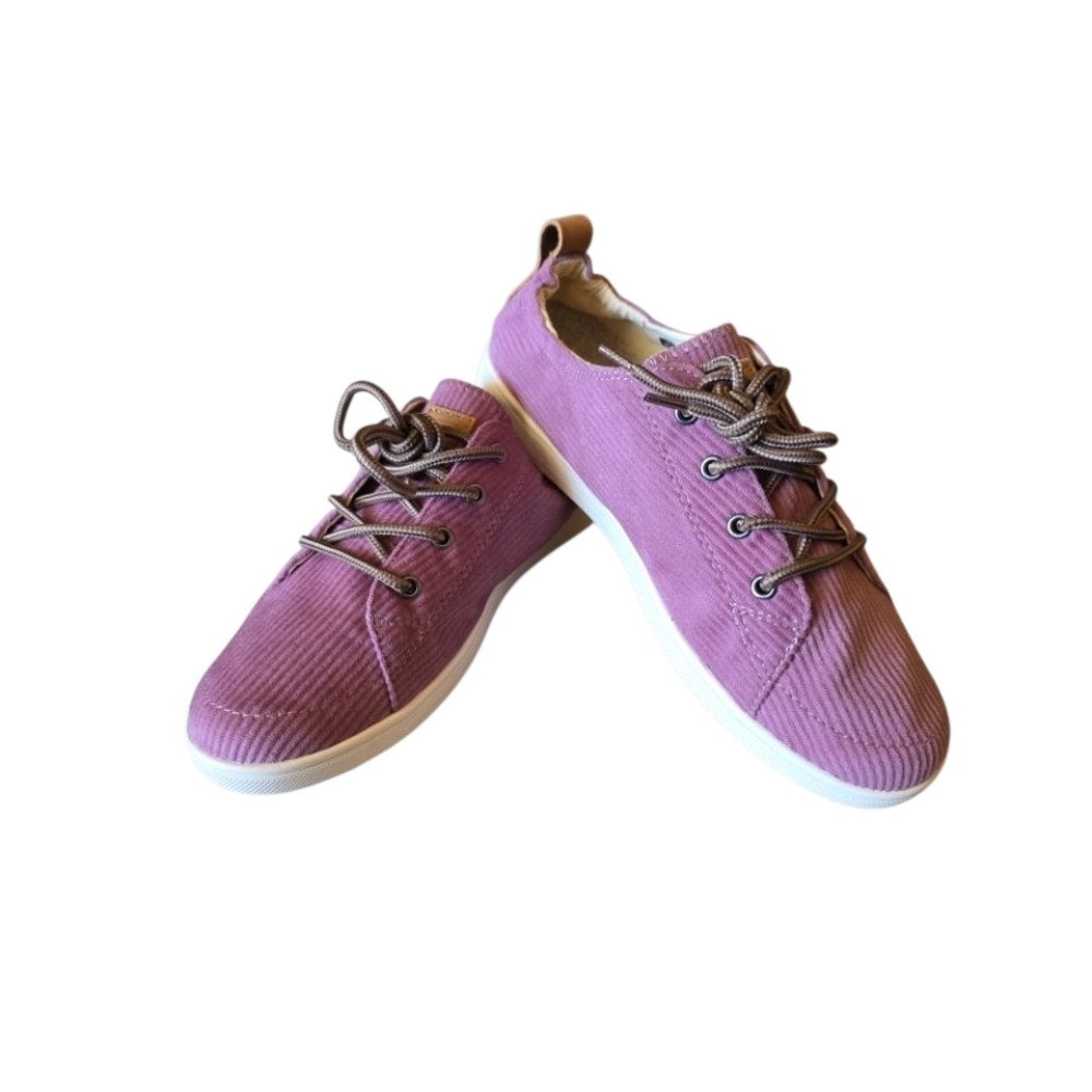 Waco Shoe Company Women's Deep Mauve Casual Sneakers New In Box Revitalign